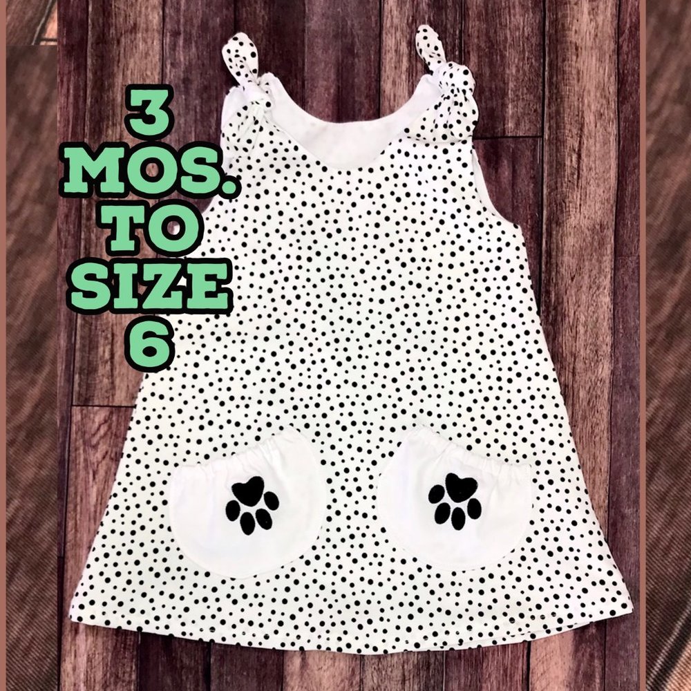 Dalmatian Dress for Girls & Babies, Puppy Dog Pockets Halloween For All Seasons